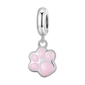 Pandora Style Mini White Cat Claw Dangle - SCC2476-A Pandora Style Mini White Cat Claw Dangle - SCC2476-A