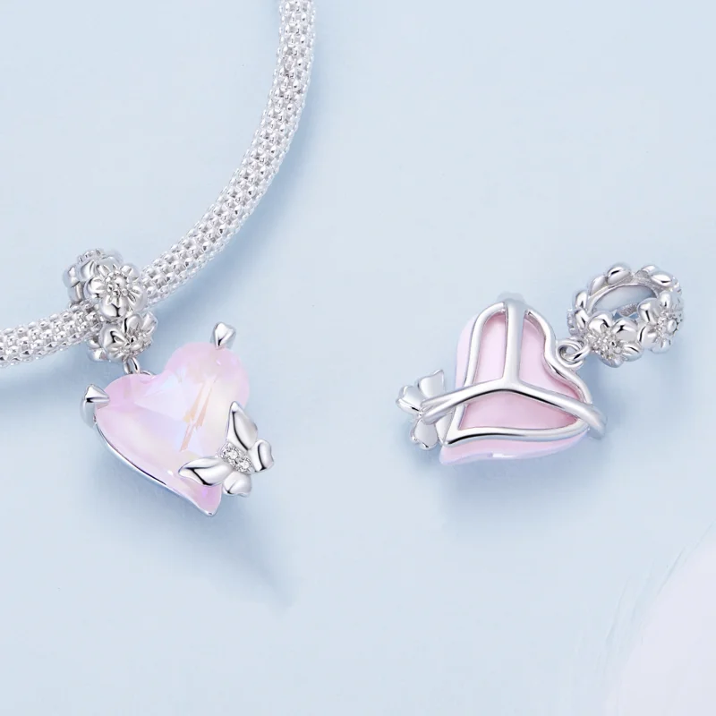 (image for) Pandora Style Mocha Butterfly Dangle - BSC809 - View 4