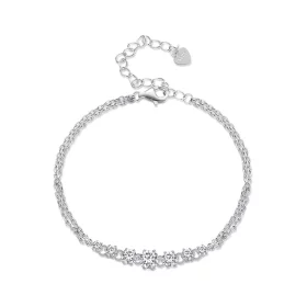 Pandora Style Moissanite Bracelet(One Certificate) - MSB008