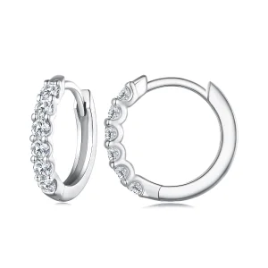 (image for) Pandora Style Moissanite Hoop Earrings - MSE029