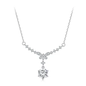 (image for) Pandora Style Moissanite Necklace(One Certificate) - MSN020