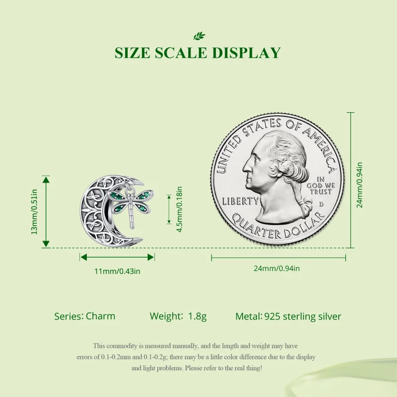 (image for) Pandora Style Moon Dragonfly Charm - SCC2605 - View 7