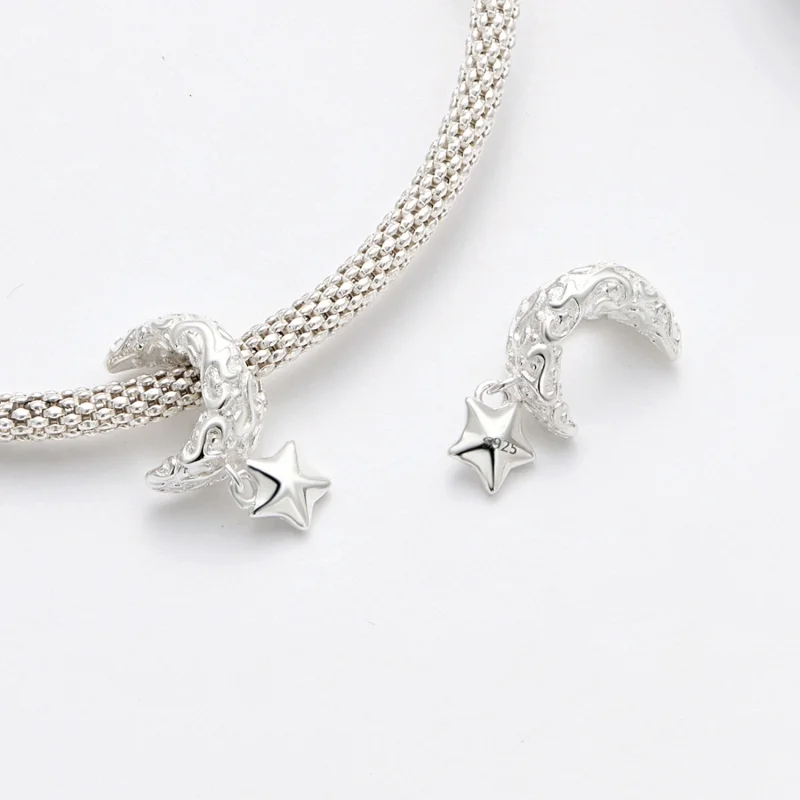 (image for) Pandora Style Moon Pattern Charm - SCC2619 - View 4