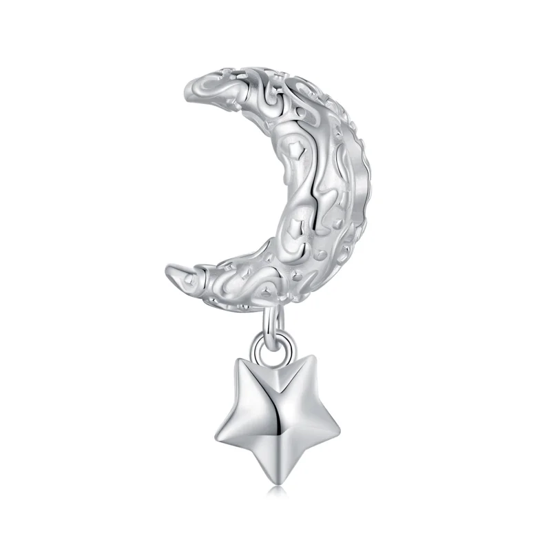 (image for) Pandora Style Moon Pattern Charm - SCC2619 - Product Image