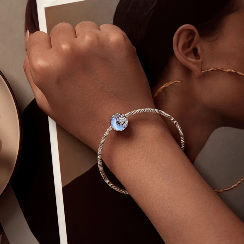 (image for) Pandora Style Moon Starburst Charm - BSC927 - View 6