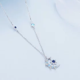 Pandora Style Moon Starburst Necklace - BSN347 Pandora Style Moon Starburst Necklace - BSN347
