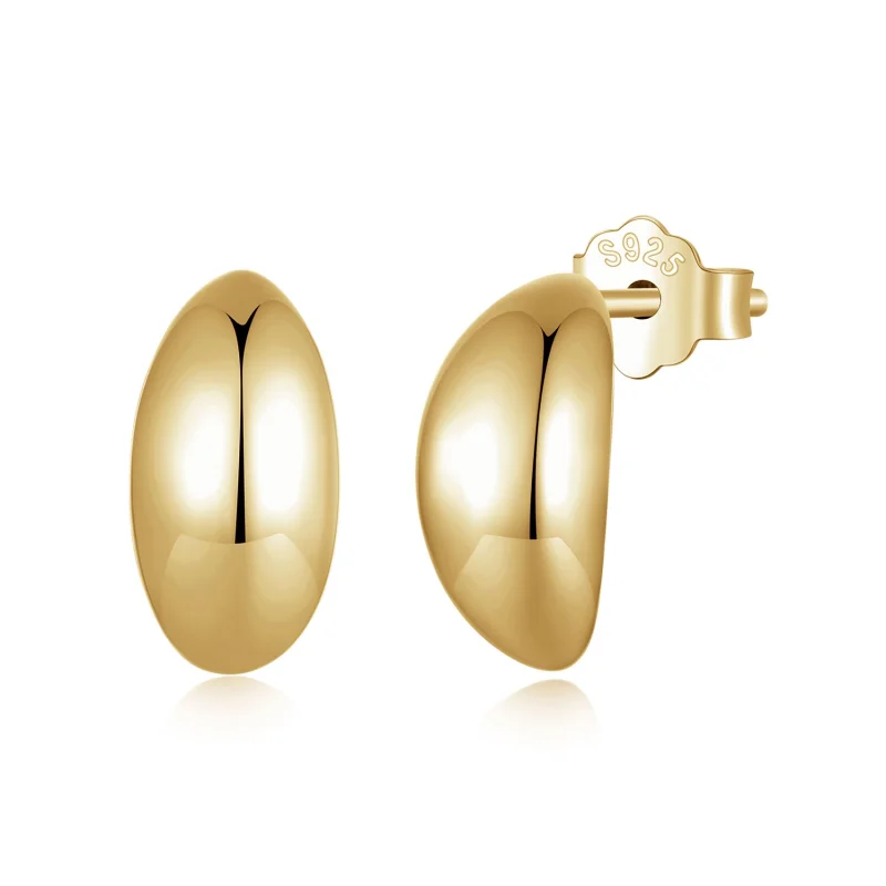 (image for) Pandora Style Moon Studs Earrings - SCE1632-B - Product Image