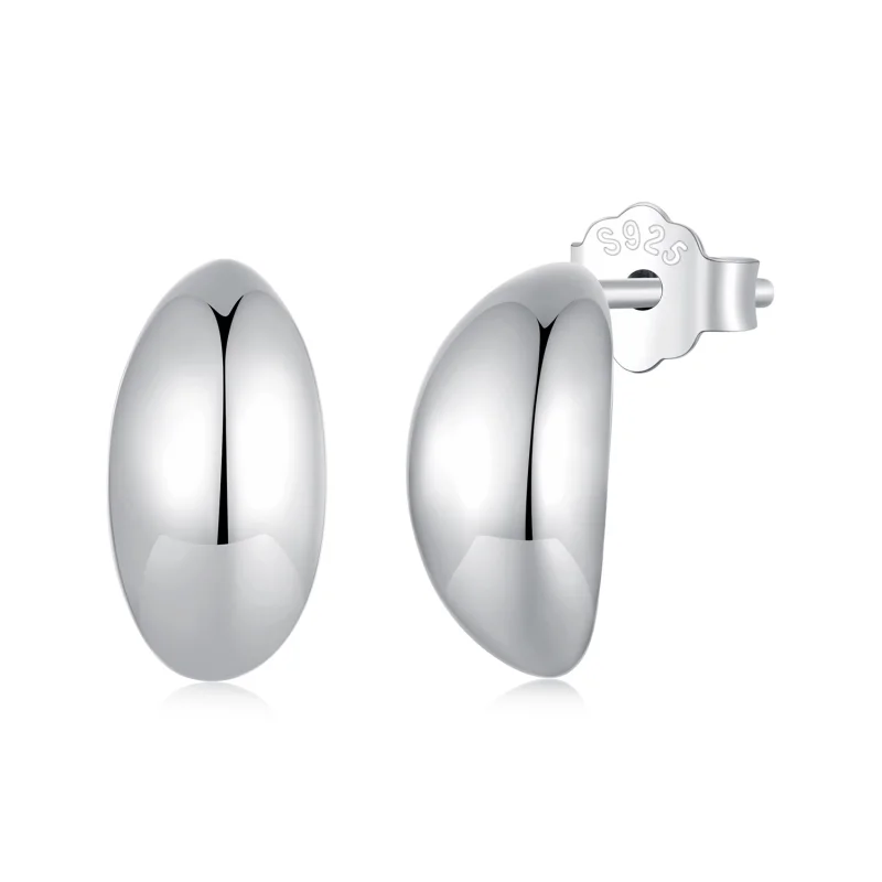 (image for) Pandora Style Moon Studs Earrings - SCE1632 - Product Image