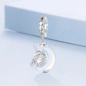 Pandora Style Moon Unicorn Dangle - BSC926 Pandora Style Moon Unicorn Dangle - BSC926