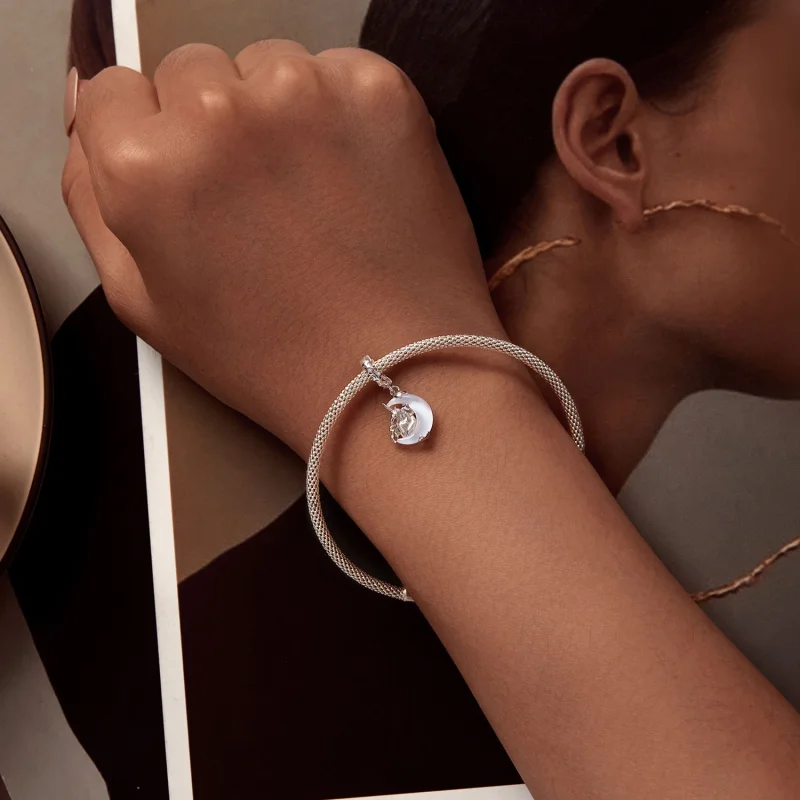 (image for) Pandora Style Moon Unicorn Dangle - BSC926 - View 5