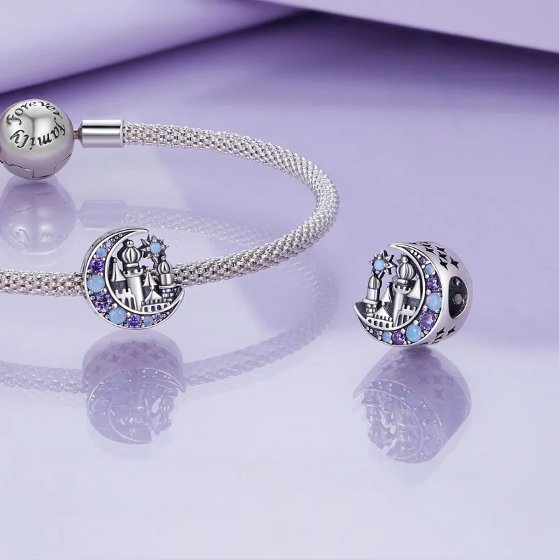 (image for) Pandora Style Moonlight Castle Charm - BSC892 - View 4