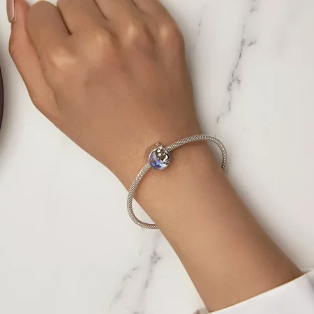 Pandora Style Moonlight Cat Charm - SCC2538