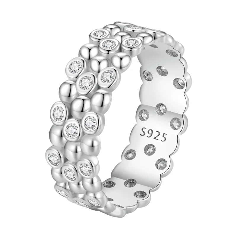 (image for) Pandora Style Multi-Player Bean Ring - BSR407 - Product Image