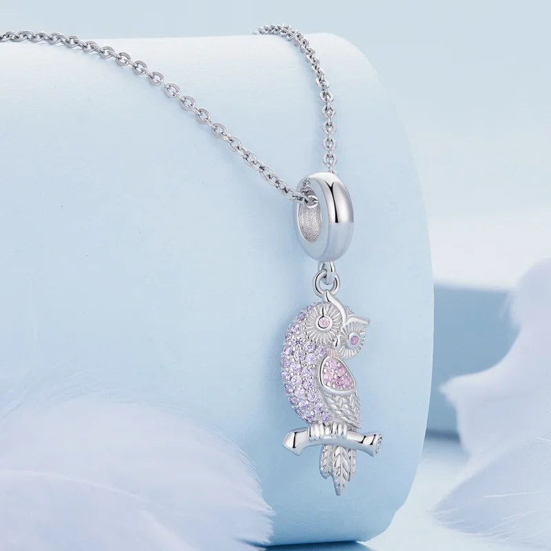 (image for) Pandora Style Owl Dangle - BSC832 - View 2
