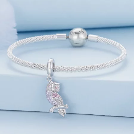 Pandora Style Owl Dangle - BSC832