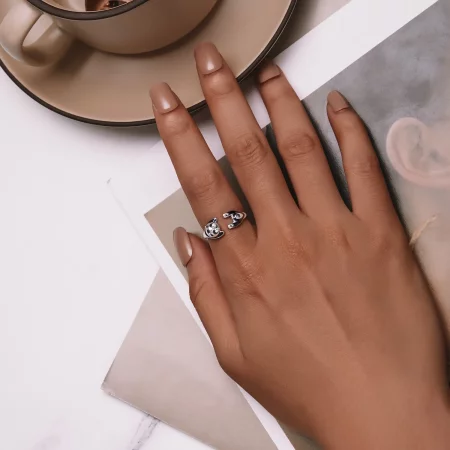 Pandora Style Panda Ring - SCR969-E