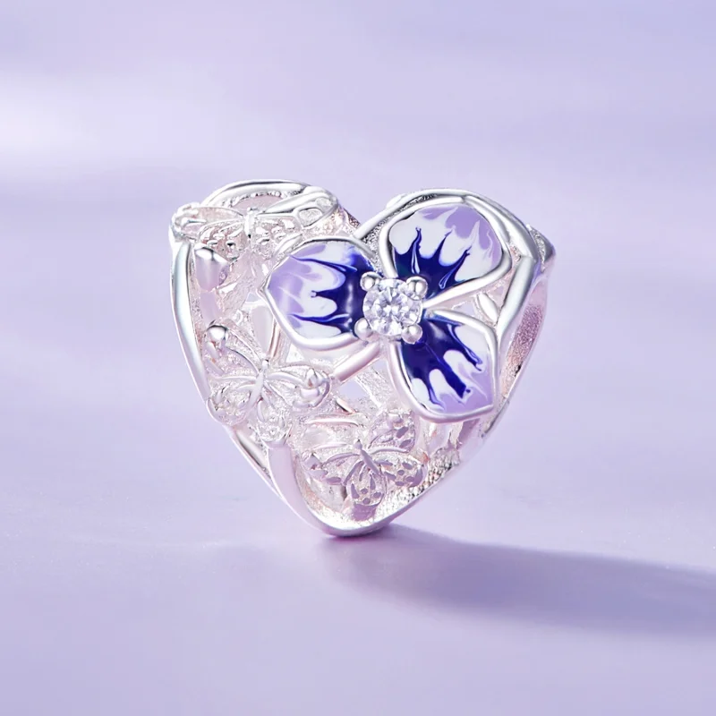 (image for) Pandora Style Pansy Charm - SCC2585 - View 2