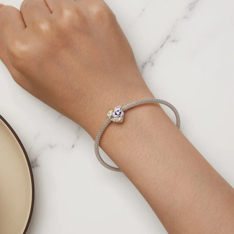 (image for) Pandora Style Pansy Charm - SCC2585 - View 6