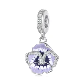 Pandora Style Pansy Dangle - SCC2583