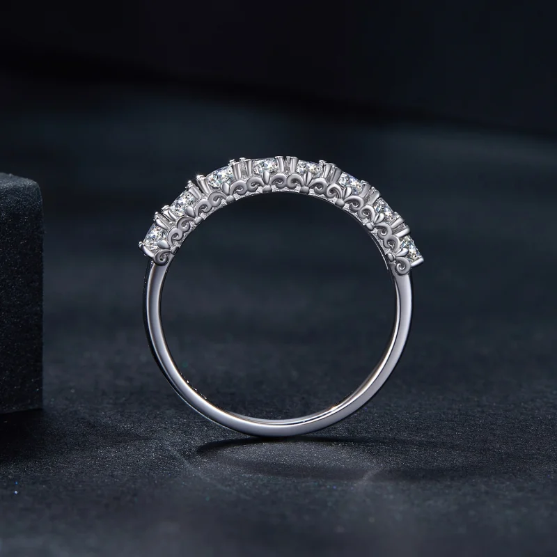 (image for) Pandora Style Patternmoissanite Ring(One Certificate) - MSR015 - View 3