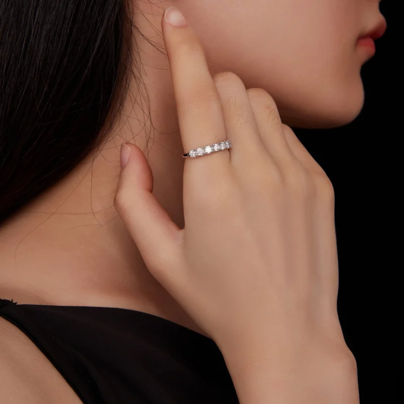 (image for) Pandora Style Patternmoissanite Ring(One Certificate) - MSR015 - View 6