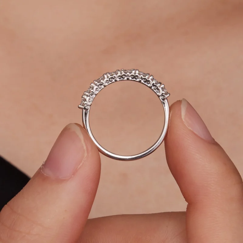 (image for) Pandora Style Patternmoissanite Ring(One Certificate) - MSR015 - View 7