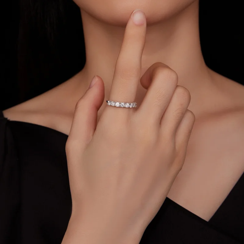 (image for) Pandora Style Patternmoissanite Ring(One Certificate) - MSR015 - View 8