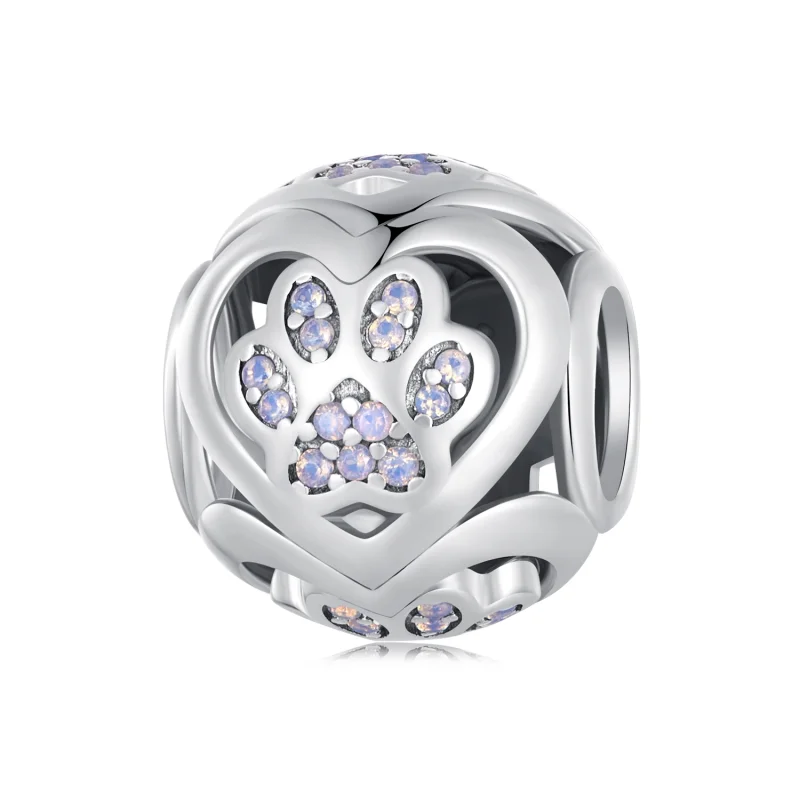 (image for) Pandora Style Paw Print Charm - SCC2578 - Product Image