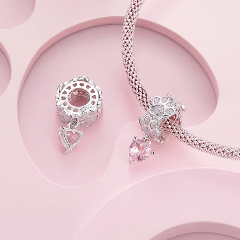 (image for) Pandora Style Paw Print Dangle - SCC2577 - View 6