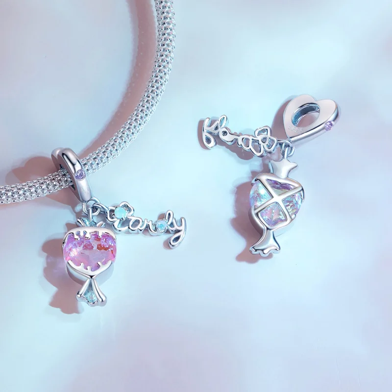 (image for) Pandora Style Pink Candy Dangle - SCC2640 - View 3