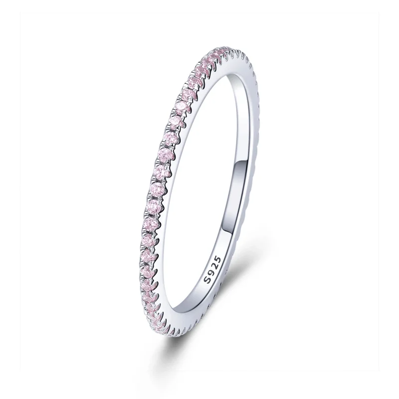 (image for) Pandora Style Pink Diamond Ring - SCR066-J - Product Image