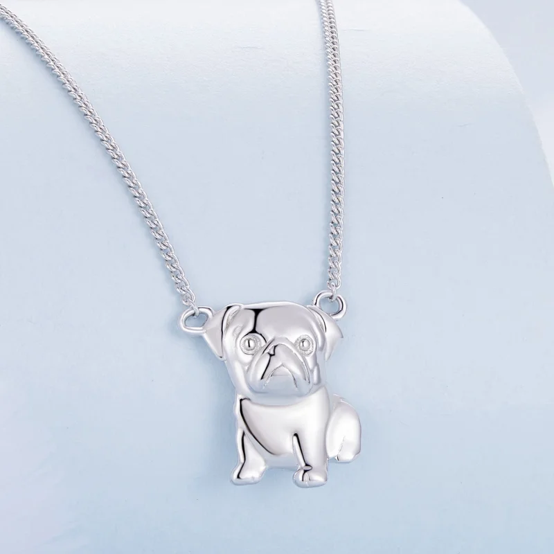 (image for) Pandora Style Pug Necklace - BSN354 - View 2