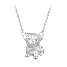 Pandora Style Pug Necklace - BSN354