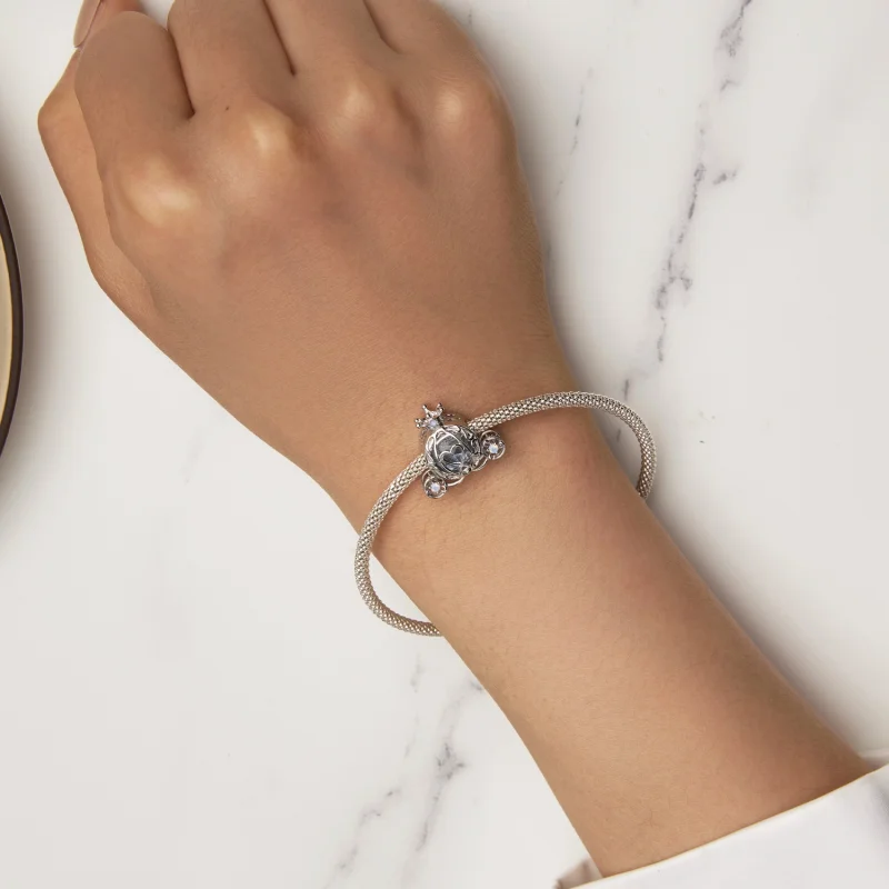 (image for) Pandora Style Pumpkin Car Charm - SCC2534 - View 7