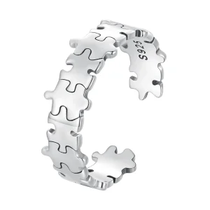 (image for) Pandora Style Puzzle Open Ring - SCR925