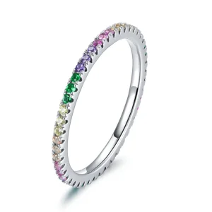(image for) Pandora Style Rainbow Ring - BSR168