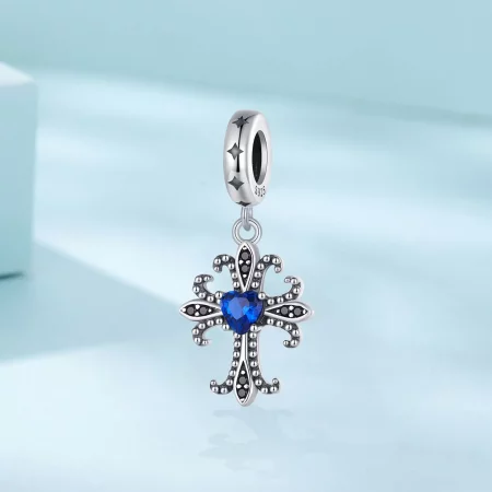 Pandora Style Retro Cross Dangle - SCC2643