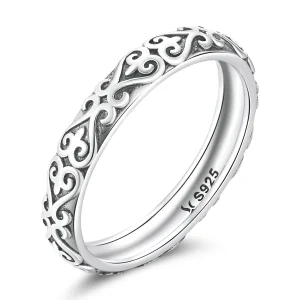 (image for) Pandora Style Retro Embossed Pattern Ring - SCR776