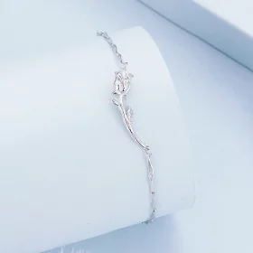 Pandora Style Rose Chain Bracelet - BSB146 Pandora Style Rose Chain Bracelet - BSB146