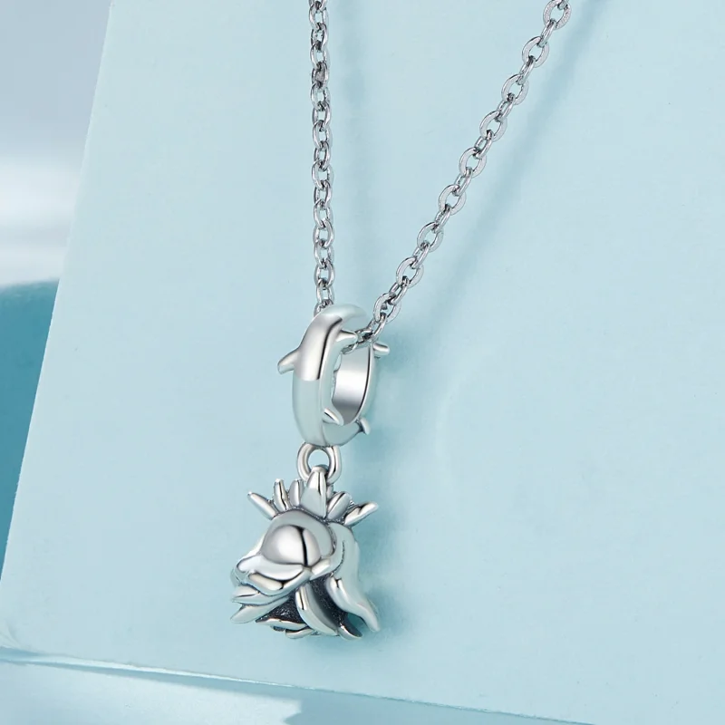 (image for) Pandora Style Rose Dangle - SCX142 - View 3