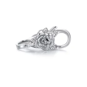 Pandora Style Rose Double Lobster Clasp - BSP024 Pandora Style Rose Double Lobster Clasp - BSP024