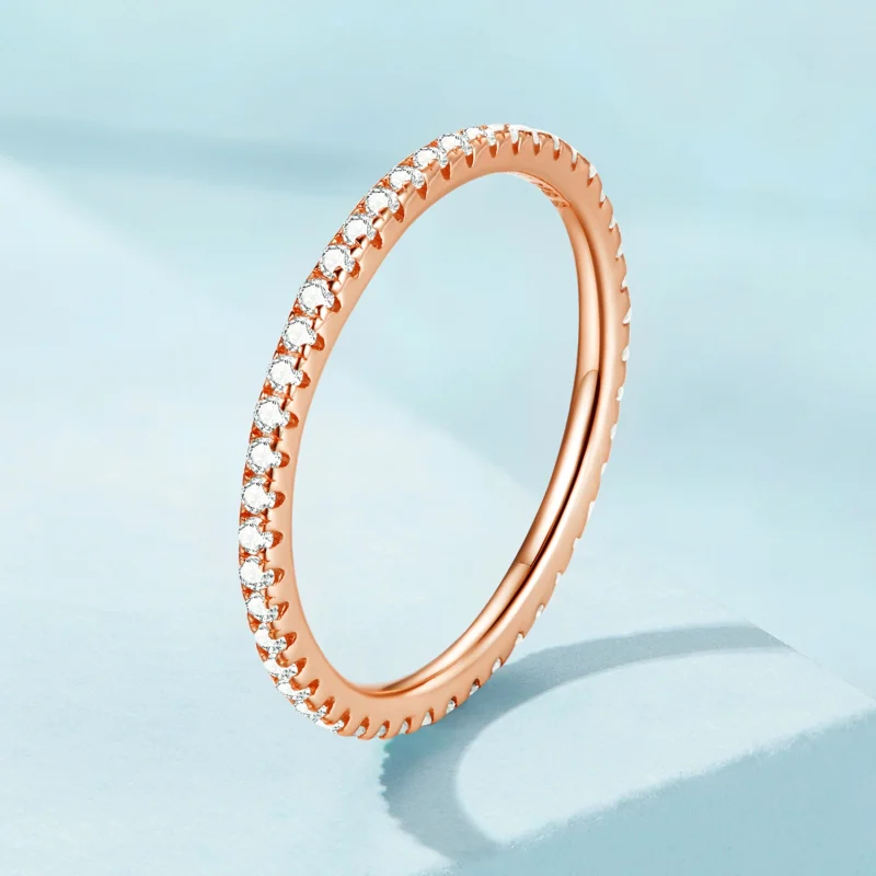 (image for) Pandora Style Rose Gold Fashion Elf Ring - SCR066-C - View 2