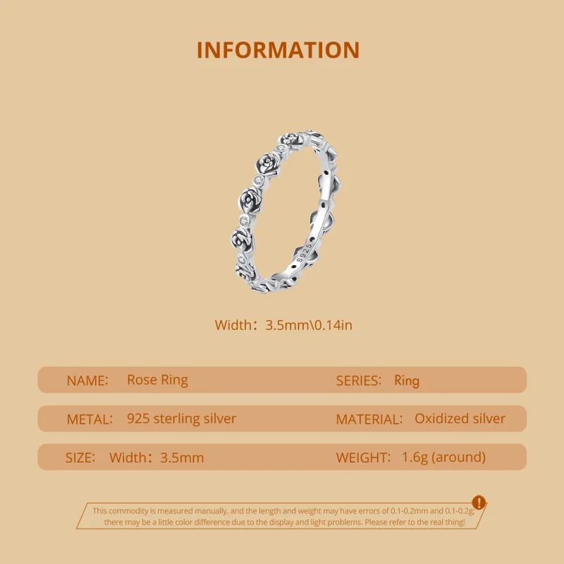 (image for) Pandora Style Rose Ring - SCR960 - View 5