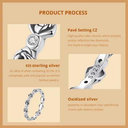 Pandora Style Rose Ring - SCR960