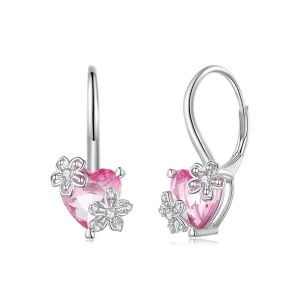 (image for) Pandora Style Sakura Hoop Earrings - BSE866