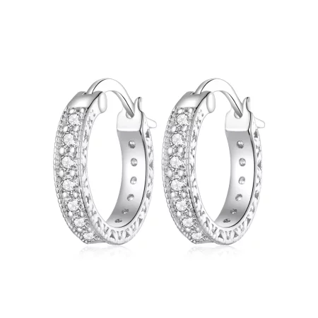 Pandora Style Shine Hoop Earrings - BSE868