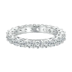 (image for) Pandora Style Shining Moissanite Ring(One Certificate) - MSR020