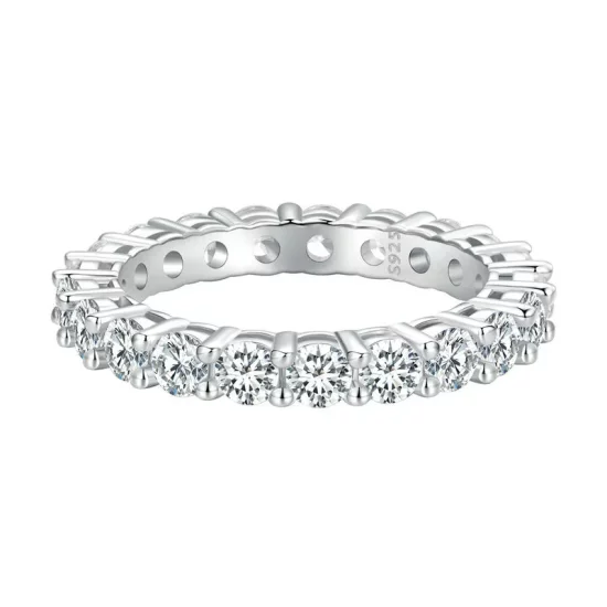 Pandora Style Shining Moissanite Ring(One Certificate) - MSR020