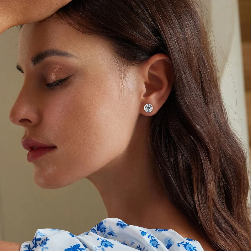 (image for) Pandora Style Shining Studs Earrings - BSE902 - View 6