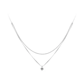 Pandora Style Shiny Double Layer Necklace - BSN358 Pandora Style Shiny Double Layer Necklace - BSN358